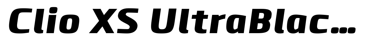 Clio XS UltraBlack Italic